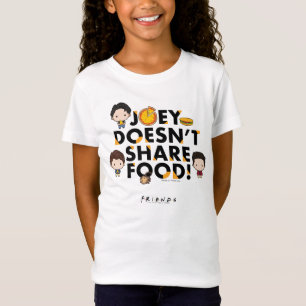 T-Shirt FRIENDS™  Joey ne partage pas de nourriture Chibi