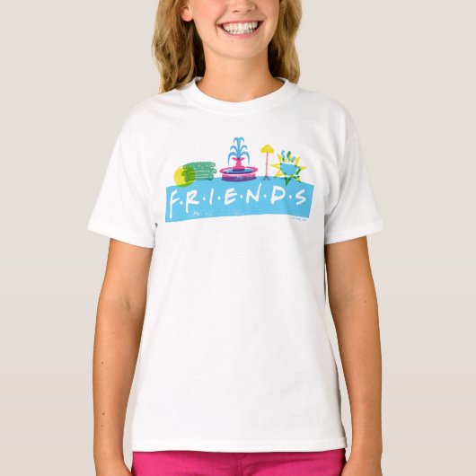 T-shirt FRIENDS™ | Logo avec icônes (Devant)
