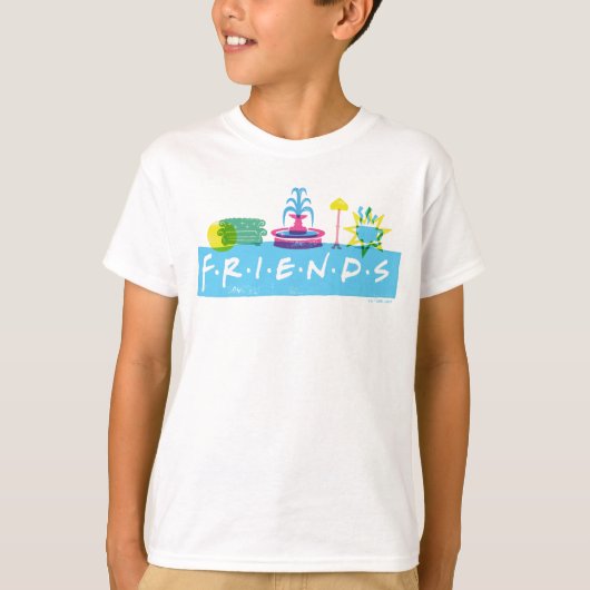 T-shirt FRIENDS™ | Logo avec icônes (Devant)