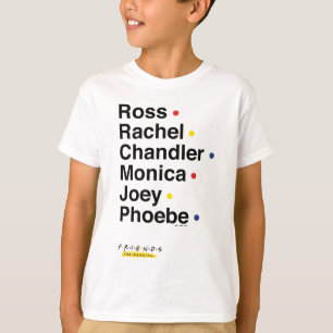 T-shirt FRIENDS™ Noms des personnages 2