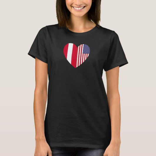 T-shirt Friendship Forever America and Austria (Devant)