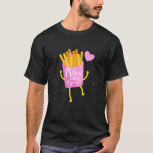 T-shirt Fries Avant Les Gars Filles Mignonnes Dating Valen