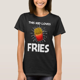 T-shirt Fries cool Pour Enfants Garçons Français Fry Fast 