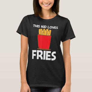 T-shirt Fries cool Pour Enfants Garçons Restauration Rapid