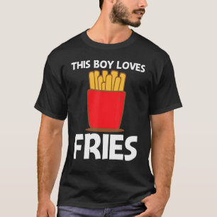 T-shirt Fries cool pour garçons Enfants Restauration rapid