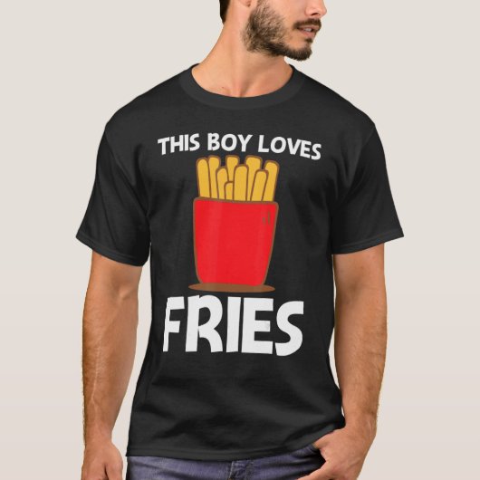 T-shirt Fries cool pour garçons Enfants Restauration rapid (Devant)