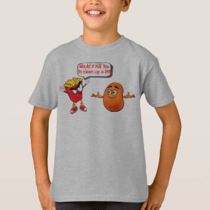 T-shirt Fries françaises amusantes, Humour de tête de pomm