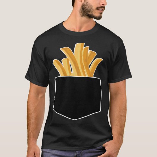 T-shirt Fries Françaises Dans Ma Poche (Devant)