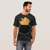 T-shirt Fries Françaises Dans Ma Poche (Devant entier)