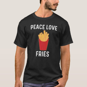 T-shirt Fries Pour Hommes Femmes Pommes De Terre Fry Fast