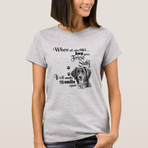 T-shirt Friese Stabij, art moderne, mignon slogan de race