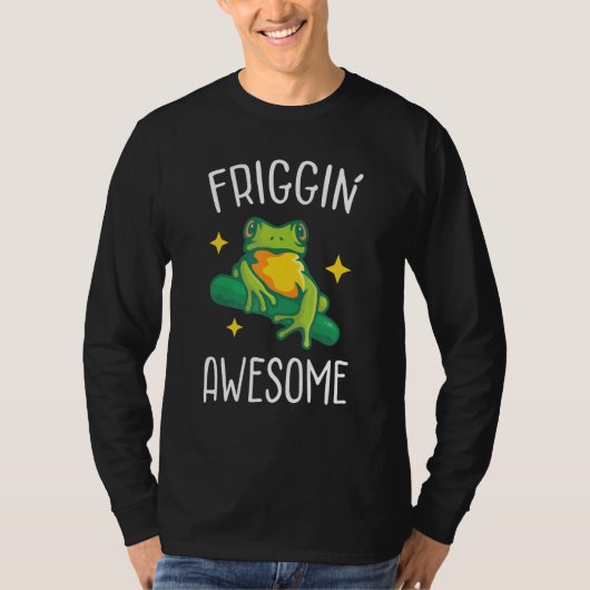 T-shirt Friggin Awesome Froggy Froggy Friggin (Devant)