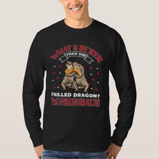 T-shirt Frilled Dragon Frill Necked Lizard  Reptile (Devant)