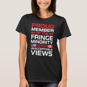 T-shirt Fringe Minority Membre Fier Trucker Pour Freedom C