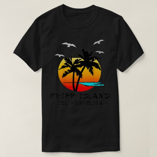 T-SHIRT FRIPP ISLAND SUD CAROLINA ATLANTIC BEACH VACATIO (Design devant)