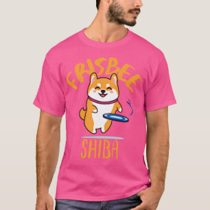 T-shirt Frisbe Shiba Cute Kawaii Shiba Inu Ultimate Frisbe