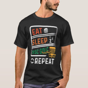 T-shirt Frisbee Golf Manger Disque de sommeil Golf Répéter