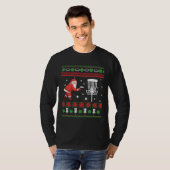 T-shirt Frisbee Golf Ugly Christmas Sweater (Devant entier)