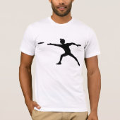 T-shirt Frisbee Silhouette Mens (Devant)