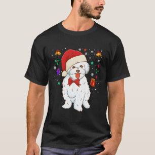 T-shirt Frise Amoureux des chiens Funny Xmas Puppy Don Pou
