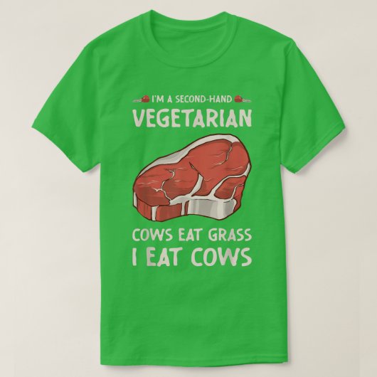 T-shirt Frit végétarien Funny (Design devant)