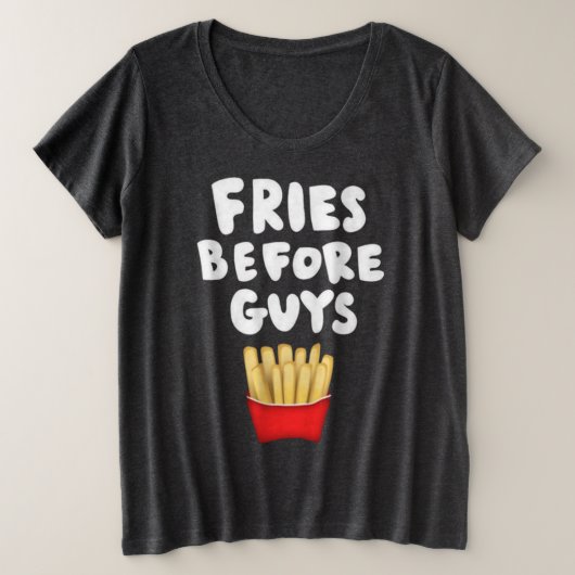 T-Shirt Frites Avant Les Mecs (Design devant)