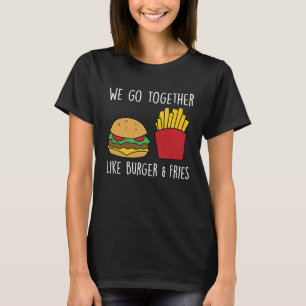 T-shirt Frites Cheeseburger Fast Food Burger Aller Ensembl