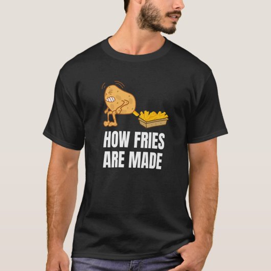 T-shirt Frites de pomme de terre (Devant)