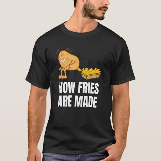 T-shirt Frites de pomme de terre (Devant)