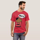 T-shirt Frites disant Merci (Devant entier)