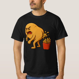 T-shirt Frites françaises qui fientent des pommes de terre