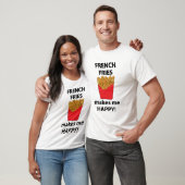 T-shirt Frites Me Rends Heureux Frites (Unisexe)