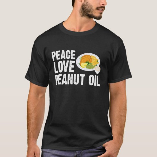 T-shirt Friture de poisson frite à l'huile d'arachide Peac (Devant)