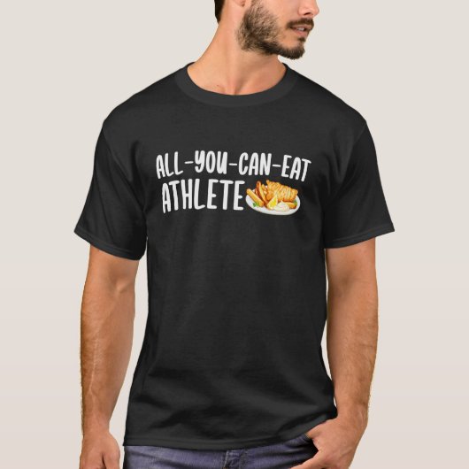 T-shirt Friture de poisson frite Athlète Tout compris (Devant)