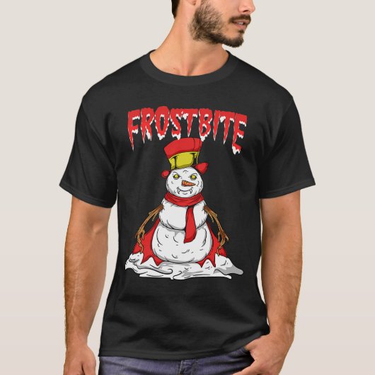 T-shirt Frobite Snowman Vampire Noël (Devant)
