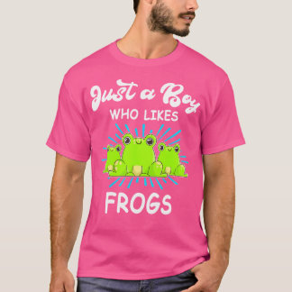 T-shirt Frog Animaux Amusants Garçon Aime Les Grenouilles