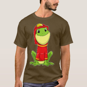 T-shirt Frog as Firefighter avec Helmet