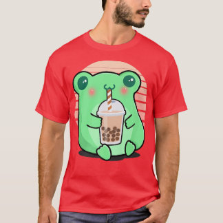 T-shirt Frog Boba Thé Drôle Amphibien Bubble Thé