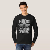 T-shirt Frog Catching Is The Answer No Matter The Question (Devant entier)