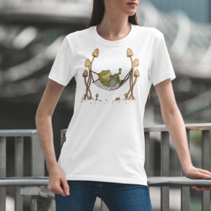 T-shirt Frog Chilling Animal Dans Hammock