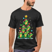 T-shirt Frog Christmas Tree Funny Hopper Holiday Cute Frog (Devant)