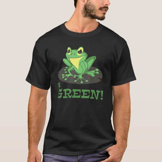 T-shirt Frog  Conservation  Environmental Protection  Be G (Devant)