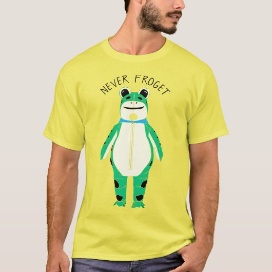 T-shirt Frog Costume Protester Custom Slogan Graphic (Devant)
