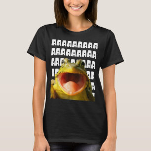 T-shirt Frog Drôle hurler Mème Hommes Femmes Enfants Frog