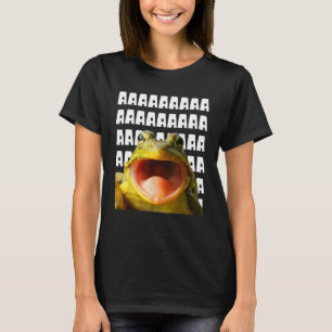 T-shirt Frog Drôle hurler Mème Hommes Femmes Enfants Frog