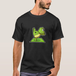 T-shirt Frog Frog Poses de yoga Sports Gymnastique Batteme