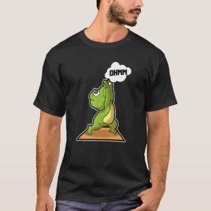 T-shirt Frog Frog Poses de yoga Sports Gymnastique Ohm Bat