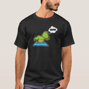 T-shirt Frog Frog Poses de yoga Sports Gymnastique Ohm Bat
