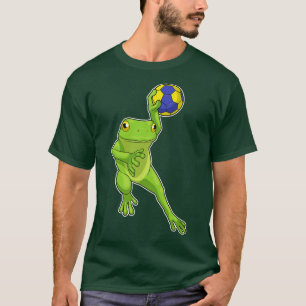 T-shirt Frog Handball player Handball 1