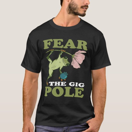 T-shirt Frog Hunting Fear The Gig Pole Frog Catching (Devant)